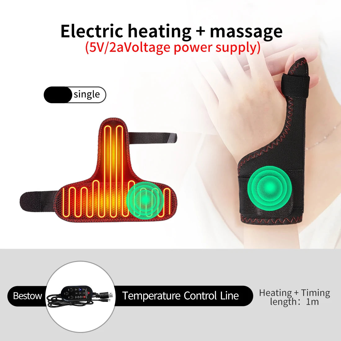 Restore Your Balance® - Electric Finger Massager Heat Therapy